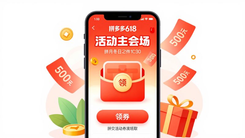 拼多多618 领优惠券 抢券技巧 500元券 优惠券攻略 拼多多活动 券领取方法