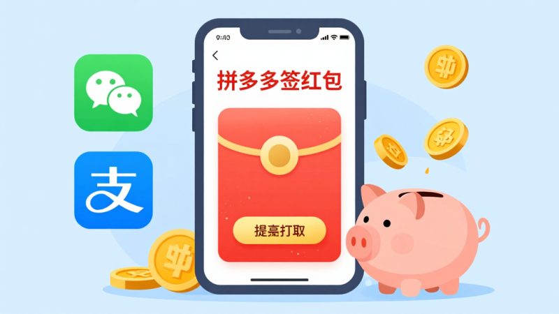 拼多多签到红包怎么提现？拼多多每天签