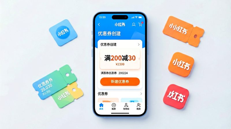 小红书商家如何设置优惠券？小红书商户版如何设置优惠券_小红书商户版优惠