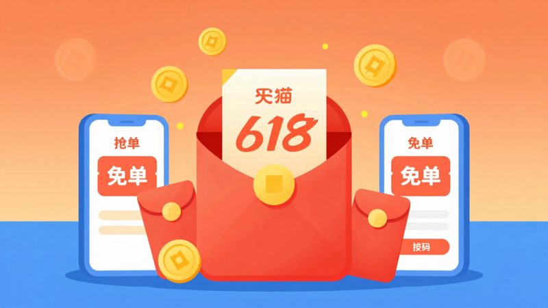 天猫618 618红包 抢券技巧 免单攻略 淘礼金 购物节优惠 红包使用