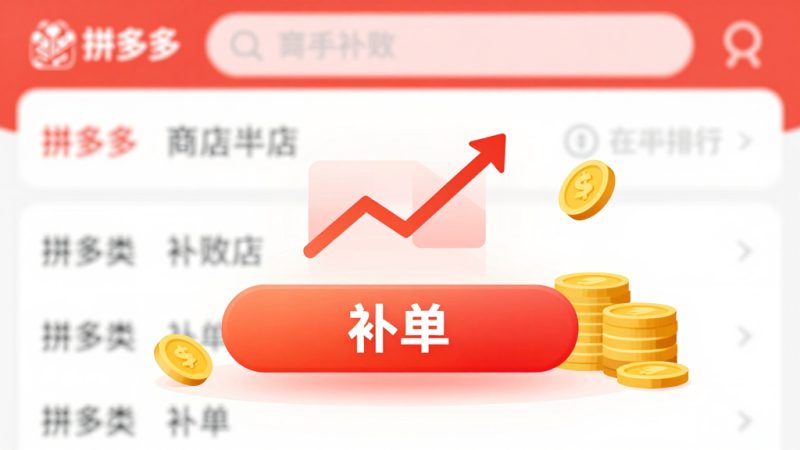 拼多多怎么样补单最好？拼多多补单怎么