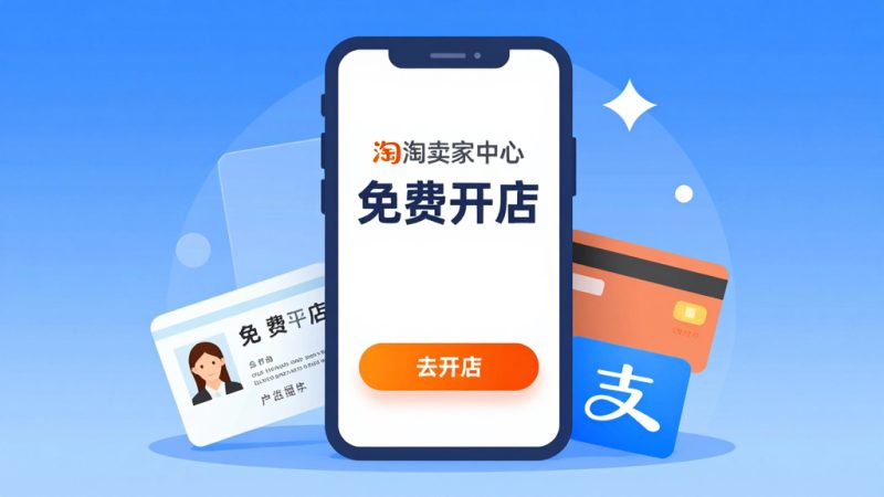 淘宝免费开店 开店条件 淘宝开店步骤 实名认证 个人店铺 企业店铺 开店注意事项 淘宝卖家中心