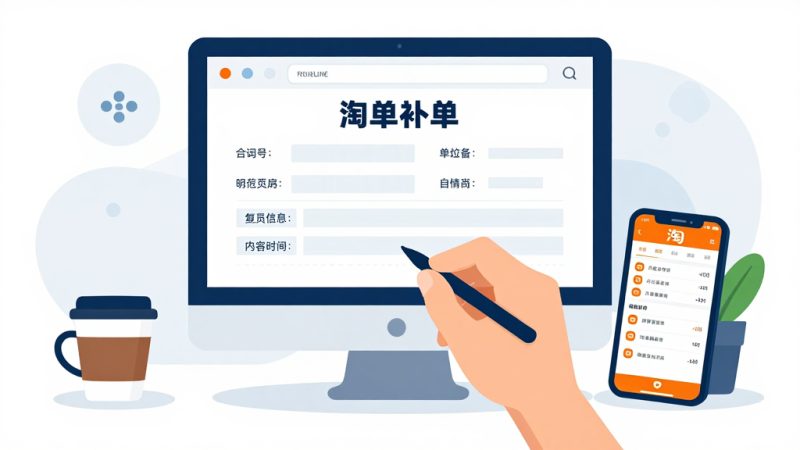 淘宝补单 补单申请 补单操作 补单风险 补单注意事项 补单要求 补单流程