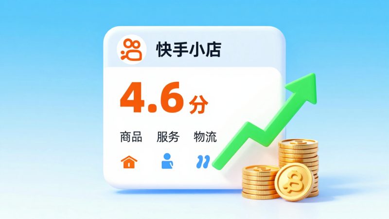 快手小店 评分计算 评分低 提升评分 商品质量 服务质量 动态分 基础分