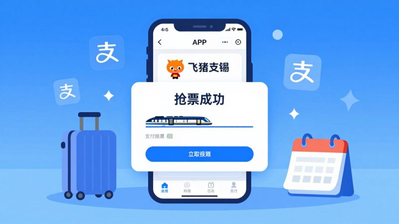 飞猪订票 支付宝飞猪 飞猪旅行 订票可靠性 飞猪抢票 火车票预订 在线订票