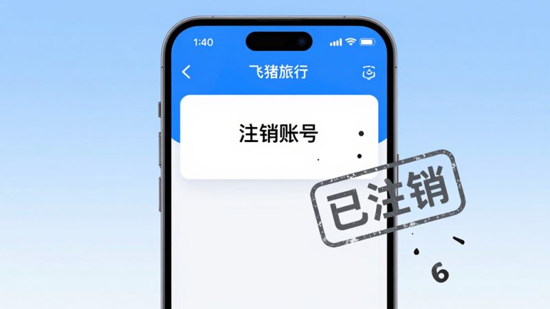 支付宝飞猪旅行怎么注销？如何注销支付宝飞猪旅行-支付宝飞猪旅行注销方法