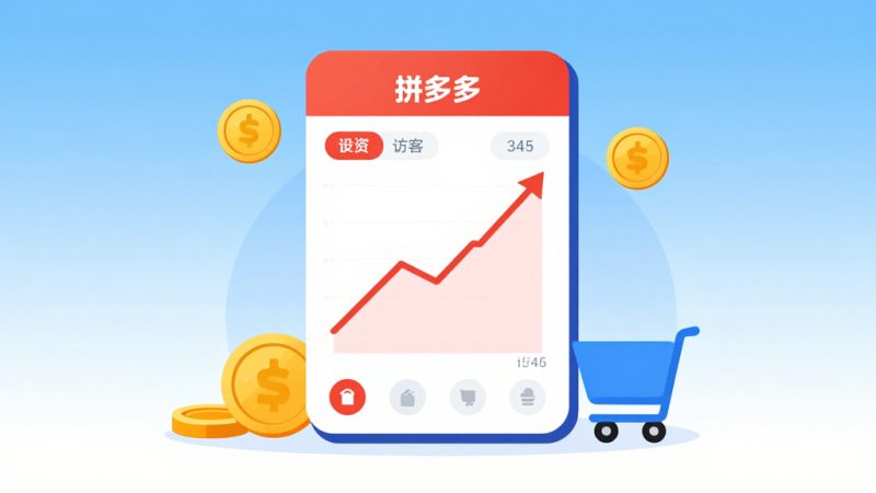 拼多多新店 补访客 增加访客 刷访客 店铺流量 转化率 直通车