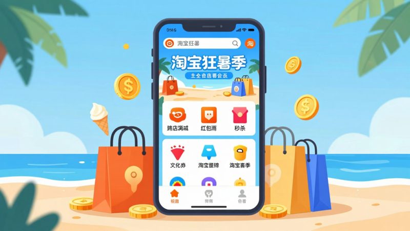 淘宝狂暑季 狂暑季报名 狂暑季活动时间 淘宝促销活动 跨店满减 优惠券领取 狂暑季入口