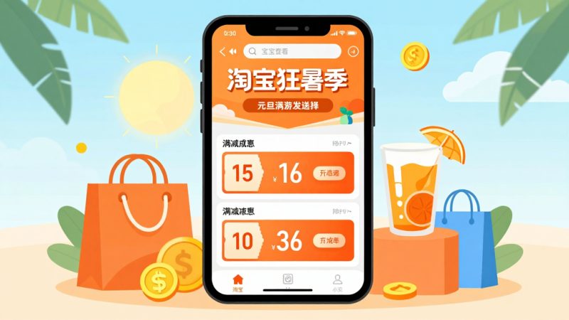 淘宝狂暑季 抢券技巧 活动时间 满减优惠 优惠券使用 购物攻略 省钱方法