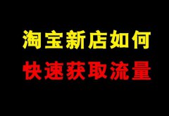 淘宝新店如何快速提升流量？如何不花钱提升流
